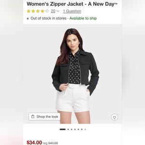 A NEW DAY Women's Black Blazer Jacket
